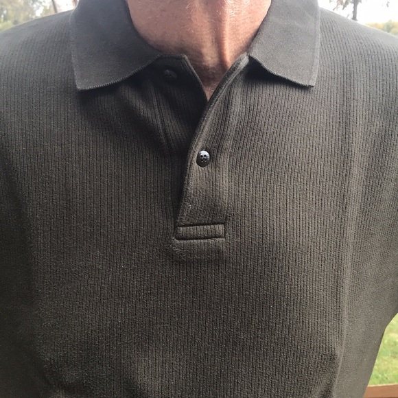 NWOT cotton and leather jersey L - Picture 2 of 6